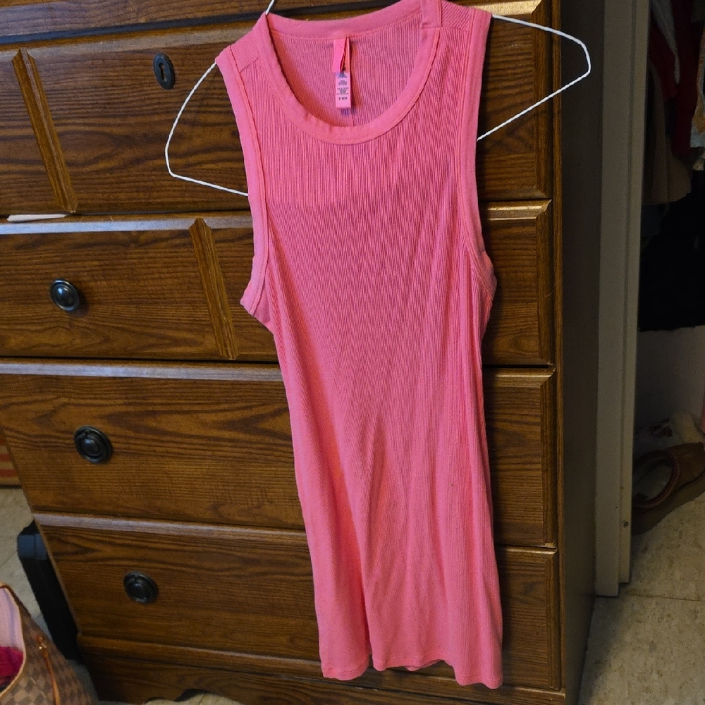 SKIMS Vibrant Pink Mini Dress